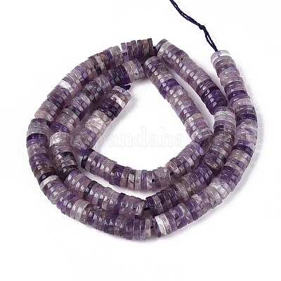 Природный аметист нитей бисера&nbsp;G-T142-6mm-12-1