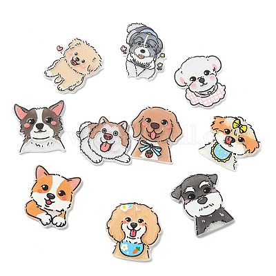 20шт 10 вида акриловых кабошонов&nbsp;SACR-CJ0001-87-1