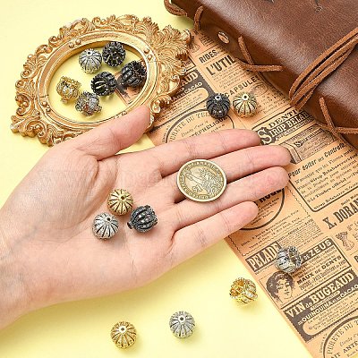 3 шт. 3-х цветные латунные бусины из кубического циркония&nbsp;KK-YW0004-25-1