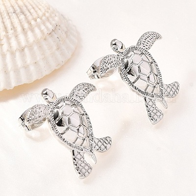 Латунь серьги&nbsp;EJEW-B118-01P-1