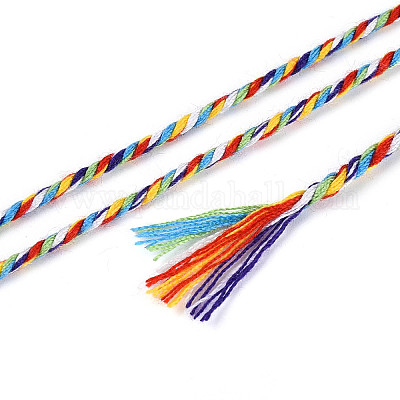 22 м радужного макраме-шнура&nbsp;OCOR-T017-07I-1