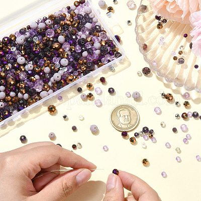 1000шт стеклянные бусины&nbsp;GLAA-CJC0001-24E-1