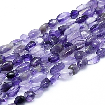Natürlichen Amethyst Perlen Stränge&nbsp;G-L550A-05-1