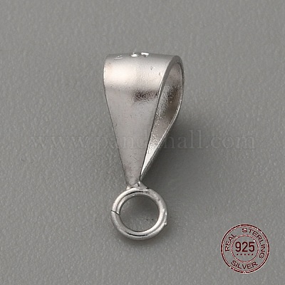 925 серебряная трубка с родиевым покрытием STER-WH0004-020-1