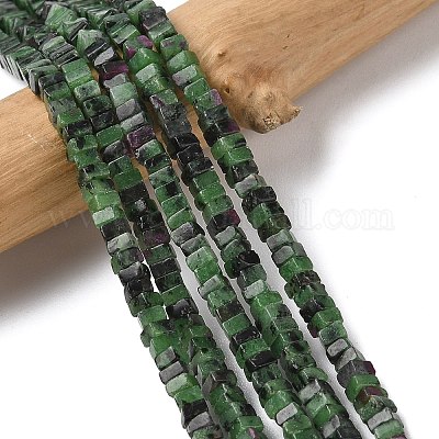 Натуральный рубин в цоизита бусин пряди&nbsp;G-A280-C09-01-1