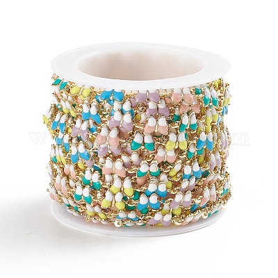 Звенья латунной эмали&nbsp;LS-CHC-E021-09A-1