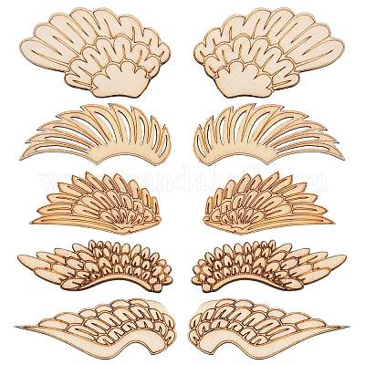 25 Paar 5 Holzcabochons im Stil&nbsp;WOOD-CJ0001-67-1