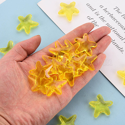 Прозрачные акриловые бусины&nbsp;TACR-S154-58B-916-1