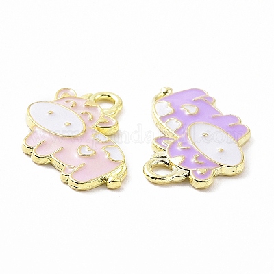 Pendentifs d'émail en alliage&nbsp;ENAM-B054-08G-1