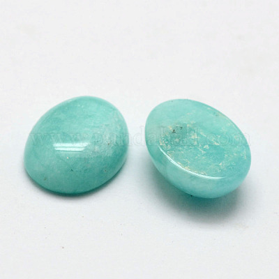 Овальные кабошоны натуральный амазонитовые&nbsp;X-G-O147-02B-1