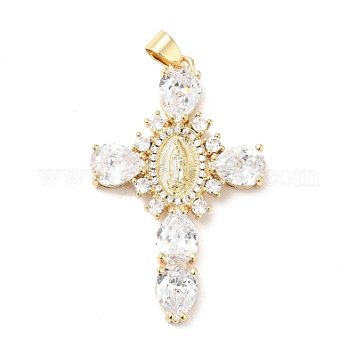 Стойки обшивки латунь микро проложить Циркон подвеску ZIRC-I059-15G-06-1