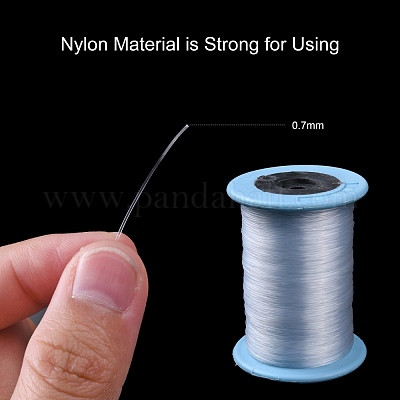 Fishing Thread Nylon Wire, White, 0.7mm, about 328.08 yards(300m)/roll