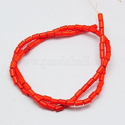 Синтетических нитей бирюзовые бусы TURQ-G120-5x9mm-06-1