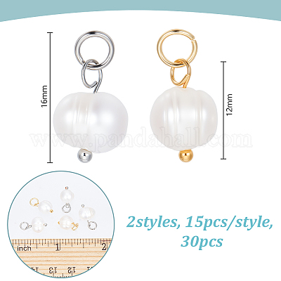 30шт. подвеска из натурального культивированного пресноводного жемчуга 2 цветов&nbsp;PALLOY-GA00037-1