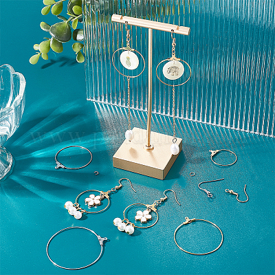 Wholesale UNICRAFTALE 2 Colors Earring Making Kit 40pcs Stainless
