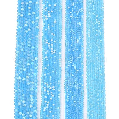 Прозрачные стеклянные бусины&nbsp;LS-EGLA-A044-T3mm-MB08-1