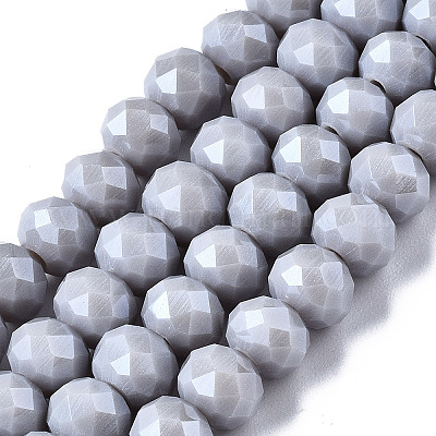 Chapelets de perles en verre électroplaqué&nbsp;X-EGLA-A034-P6mm-A16-1