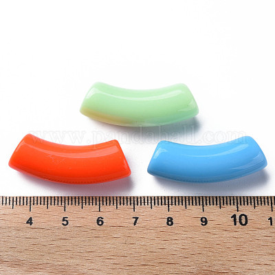 Непрозрачные акриловые бусины MACR-S372-001B-S-1