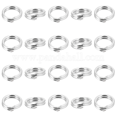 10 шт. 925 разъемных соединительных кольца из стерлингового серебра&nbsp;STER-BBC0007-85B-1