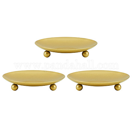 Pandahall набор из 3 подсвечника из золотой тарелки AJEW-PH0017-71-1