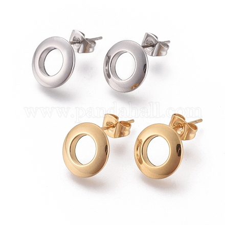 304 Stainless Steel Stud Earrings EJEW-I235-07A-1