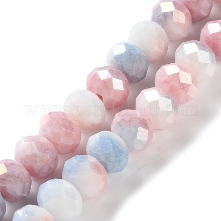 Стеклянные бусины с гальваническим покрытием  LAMP-S068-02I-1