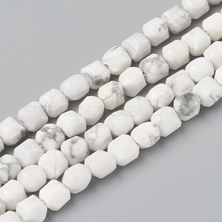 Chapelets de perles en howlite naturelle G-I270-09-1