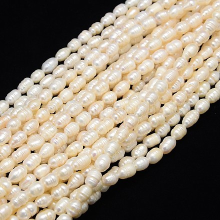 Fili di perle di perle d'acqua dolce coltivate naturali di grado b PEAR-L001-F-20-1