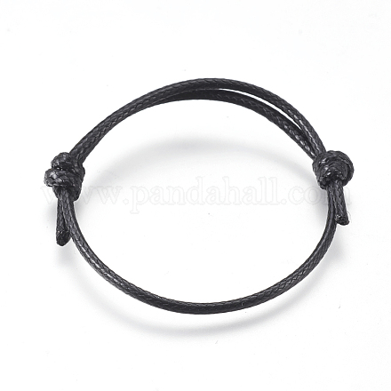 Pulsera de cuerda de poliéster encerado de Corea AJEW-JB00471-1