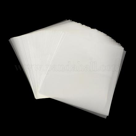 Láminas de plástico del opp rectángulo para la artesanía de esmalte OPC-R012-218-1