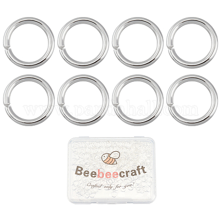 Beebeecraft Gestellplattierung Messing Biegeringe KK-BBC0002-28S-1