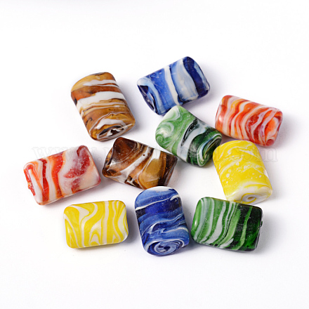 Mixed Color Handmade Lampwork Beads X-DT298J-1