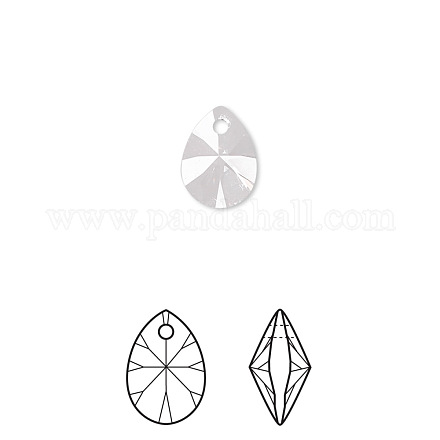 Ciondoli di strass di cristallo austriaco xilion 6128-8mm-001(U)-1