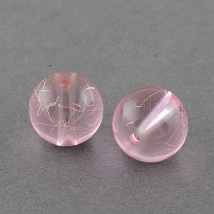 Строковые прозрачные стеклянные бусины в нитях X-GLAD-Q012-10mm-02-1