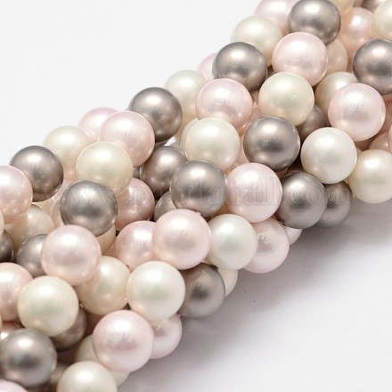 Chapelets de perles en coquille BSHE-L017-07-1