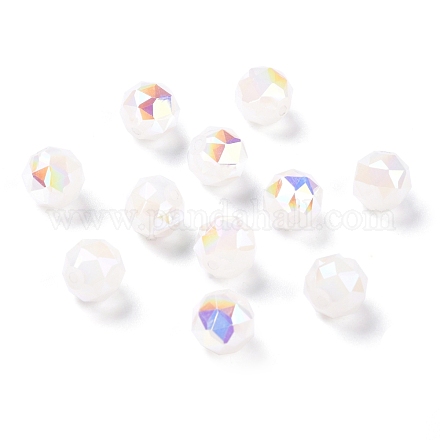 Perles en verre opaque électroplaqué EGLA-B003-02A-01-1