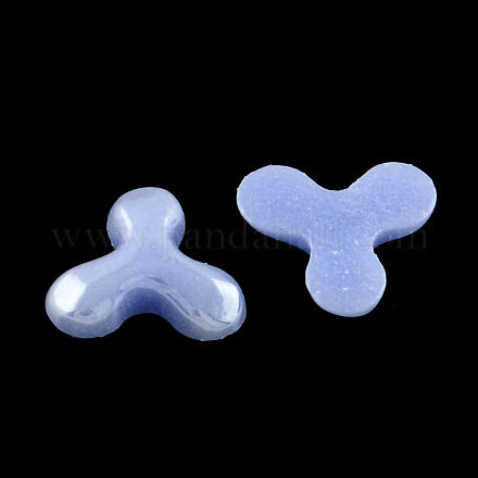 Pearlized Plated Opaque Glass Cabochons PORC-R098B-10-1