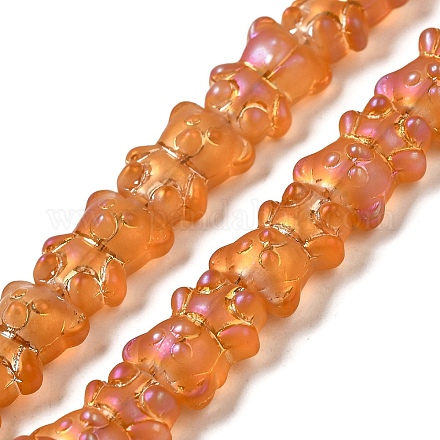 Chapelets de perles en verre électroplaqué EGLA-Q127-A02-01D-1