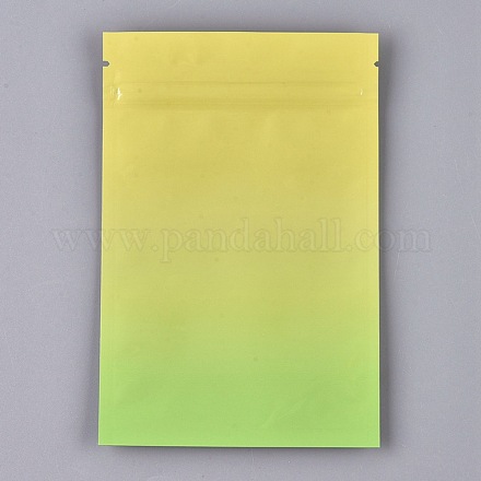 Sacs à fermeture éclair en plastique de couleur dégradée OPP-P002-A03-1