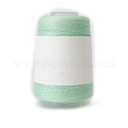 280m サイズ 40 100% 綿かぎ針編み糸  刺しゅう糸  レース手編み用のシルケット加工綿糸  アクアマリン  0.05mm PW-WG92339-32-1
