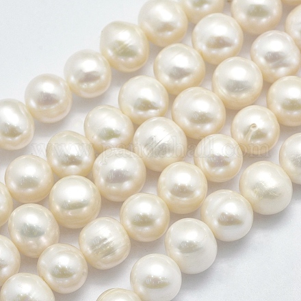 Natural Cultured Freshwater Pearl Beads Strands PEAR-F007-24-1