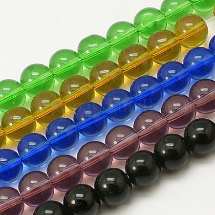 Chapelets de perles en verre GR8mm-1