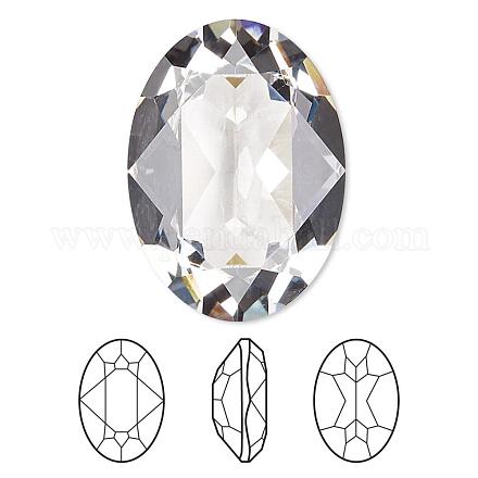 Austrian Crystal Rhinestone Cabochons 4120-8x6-001(U)-1