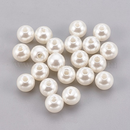 Perles d'imitation perles en plastique ABS KY-G009-18mm-02-1