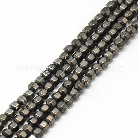 Electroplate Non-magnetic Synthetic Hematite Beads Strands G-Q486-63E-1