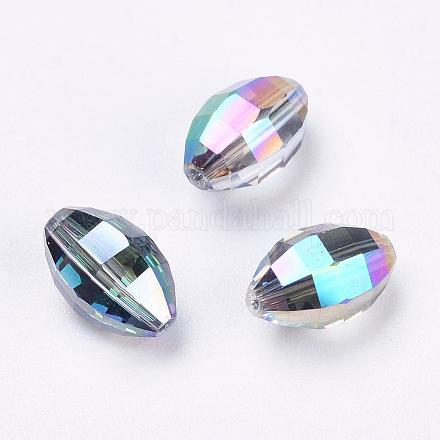 Perles d'imitation cristal autrichien SWAR-F056-9x6mm-31-1