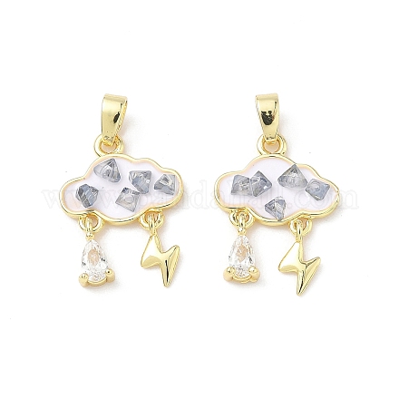 Латунь эмаль подвески&nbsp;KK-Z134-12G-01-1