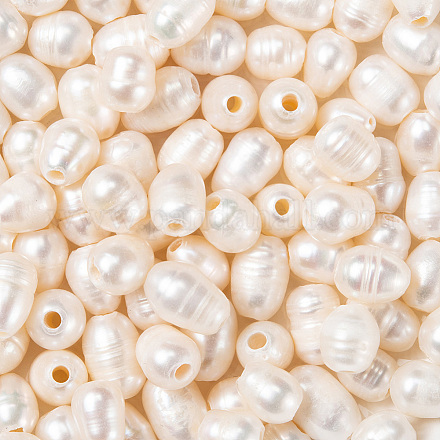 100 Uds perlas sueltas de agua dulce cultivadas naturales PEAR-SZ0001-10-1