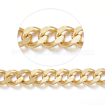 304 Stainless Steel Cuban Link Chains CHS-P003-24B-1