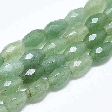 Natürlichen grünen Aventurin Perlen Stränge X-G-S357-A05-1